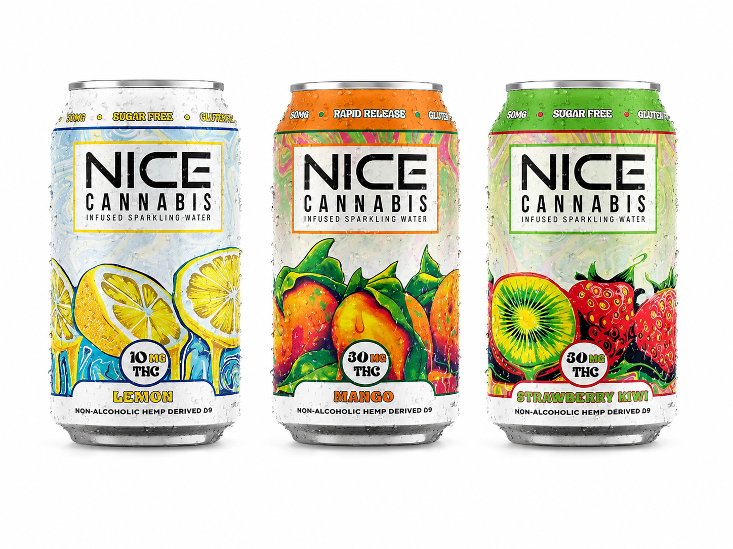 NICE CANNABIS 50MG D9 SELTZER (4CT PACK)