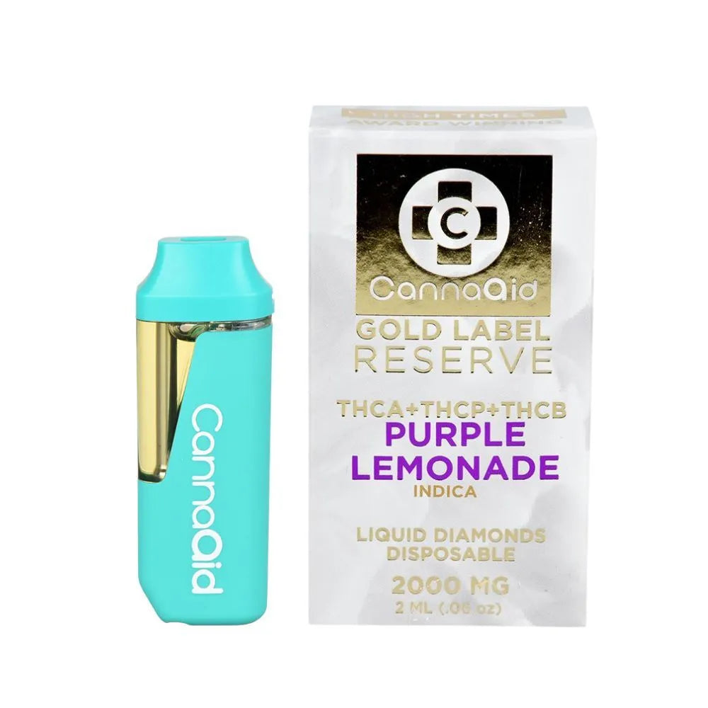 CANNA AID 2ML GOLD LABEL RESERVE (THC-A, THC-P, THC-B) LIQUID DIAMONDS DISPOSABLE