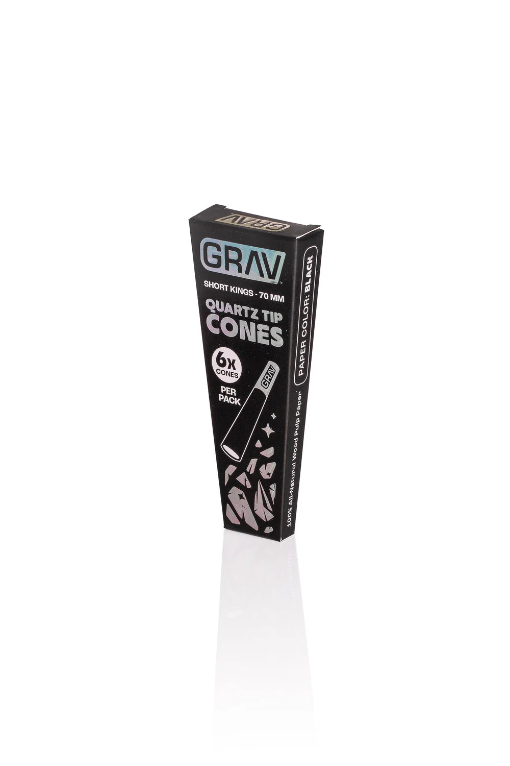 GRAV SHORT KINGS QUARTZ TIP CONES (16PK/DISPLAY)