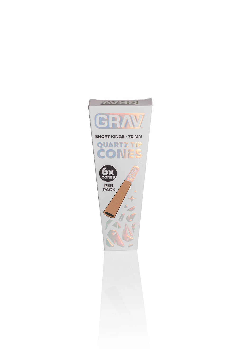 GRAV SHORT KINGS QUARTZ TIP CONES (16PK/DISPLAY)