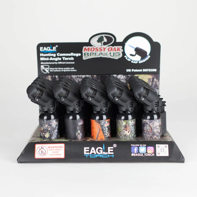 PT116MOK EAGLE TORCH LIGHTER 20CT | MOSSY OAK MINI ANGLE TORCH