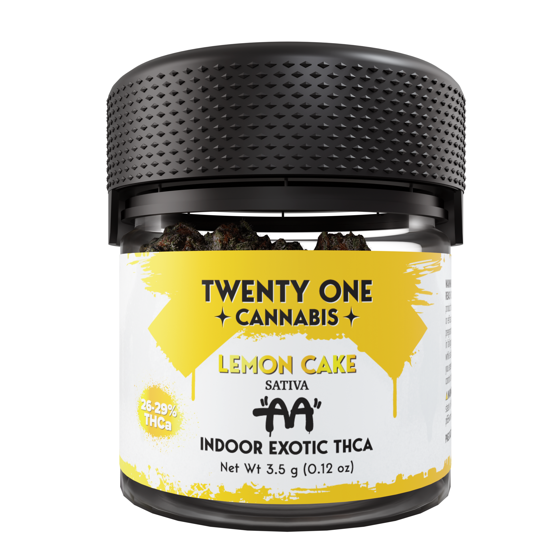 TWENTY ONE CANNABIS AA 3.5 GRAM THC-A FLOWER JAR