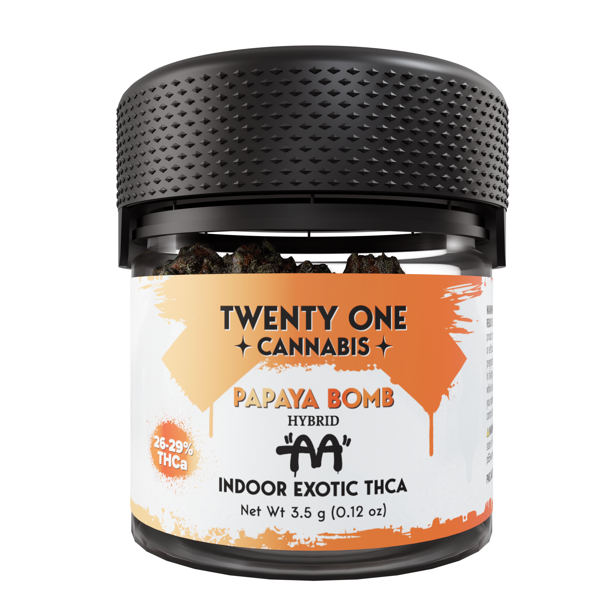 TWENTY ONE CANNABIS AA 3.5 GRAM THC-A FLOWER JAR
