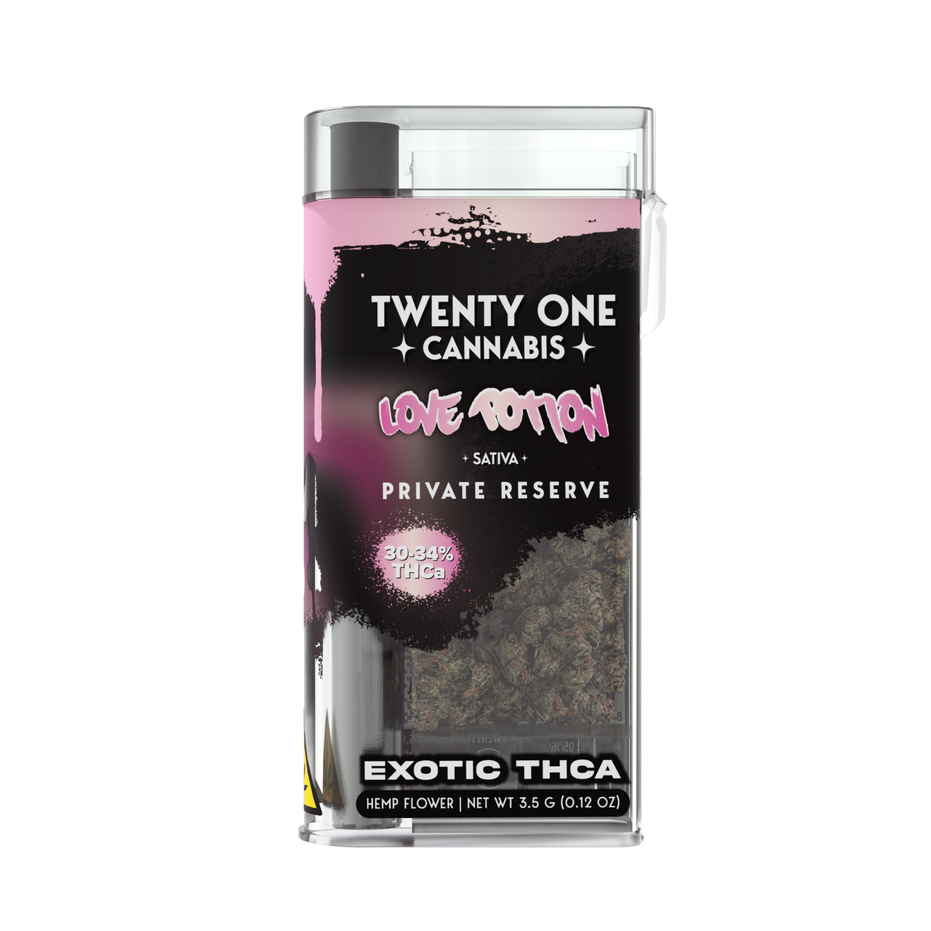 TWENTY ONE CANNABIS PRIVATE RESERVE 3.5 GRAM THC-A ONE HITTER