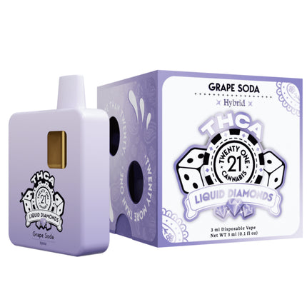 TWENTY ONE CANNBIS THCA LIQUID DIAMONDS 3ML DISPOSABLE
