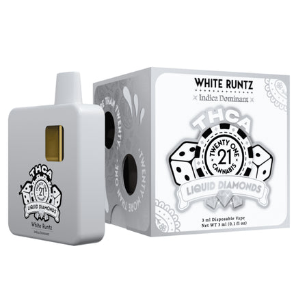 TWENTY ONE CANNBIS THCA LIQUID DIAMONDS 3ML DISPOSABLE