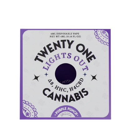 TWENTY ONE CANNABIS 4ML DISPOSABLE