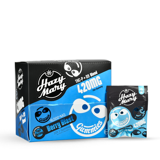 HAZY MARY THC-P + D9 BLEND GUMMIES 420MG PER GUMMY (2CT PER PACK | 20CT DISPLAY)