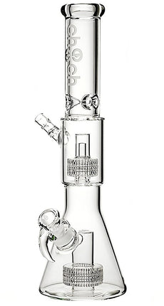 CHEECH 16in PIRELLI PERC BEAKER WATERPIPE | CLEAR (CH-220)