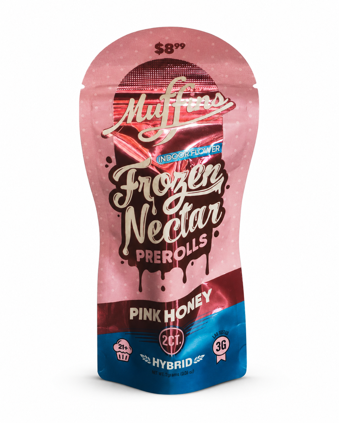 MUFFINS THC-P 1.5 GRAM FROZEN NECTAR PRE-ROLL (2CT PACK)