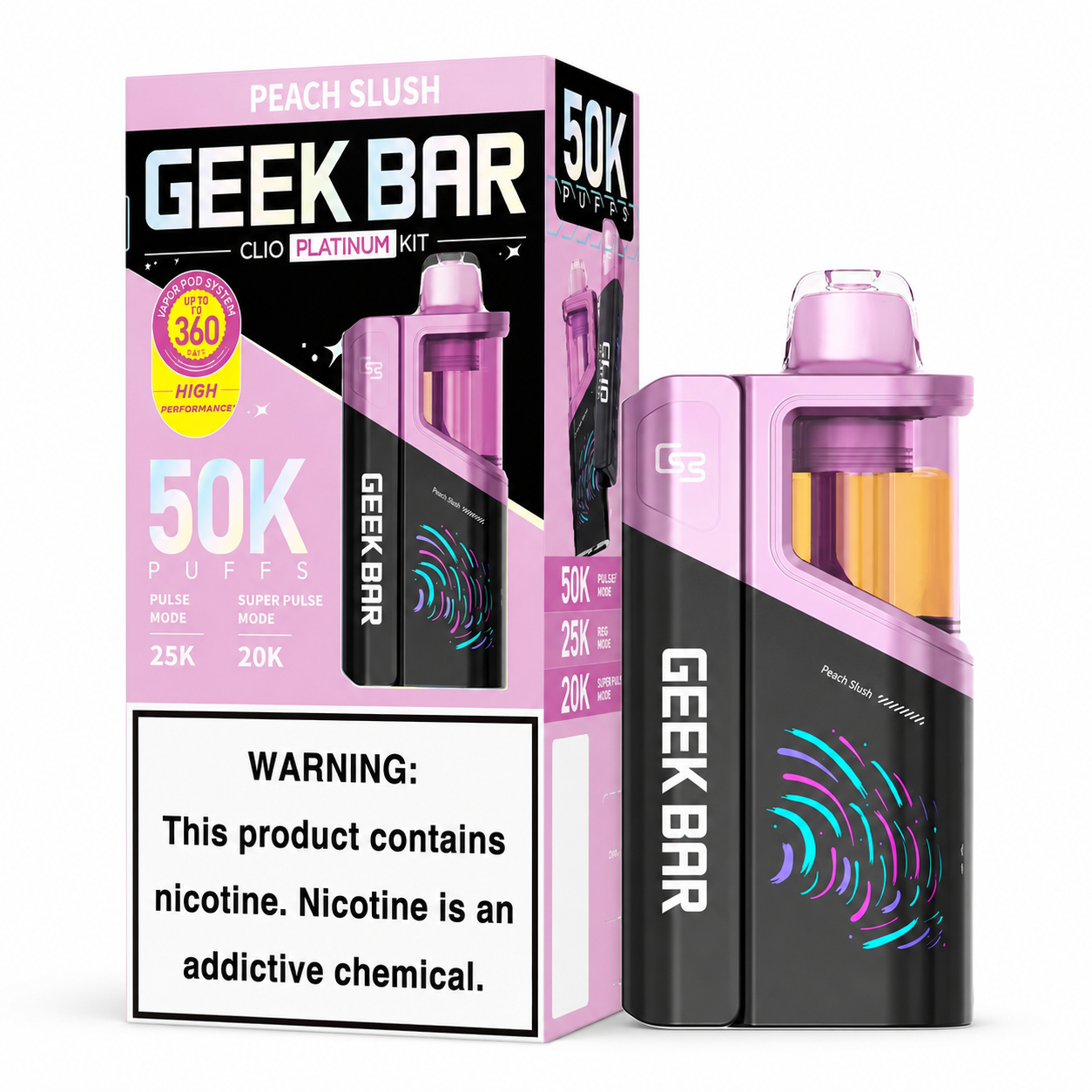 GEEK BAR CLIO PLATINUM KIT 50000 PUFFS (5CT DISPLAY)