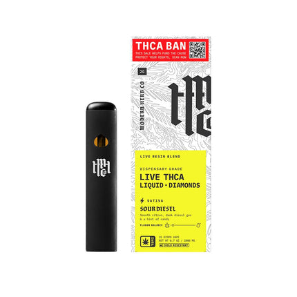 MODERN HERB CO 2 GRAM THC-A LIVE RESIN LIQUID DIAMONDS DISPOSABLE