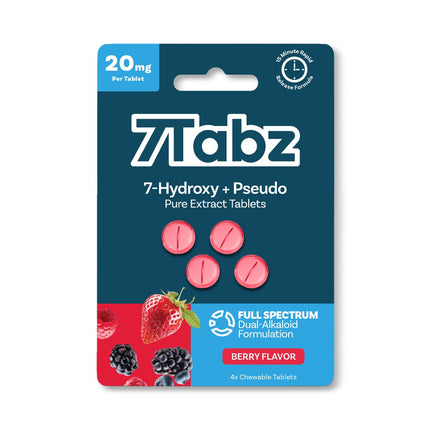7TABZ 20MG 7-HYDROXY + PSEUDO CHEWABLE TABLET (4CT PACK)