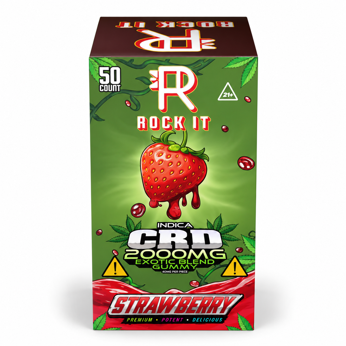 ROCK IT 2000MG CRD EXOTIC BLEND GUMMIES (50CT BOX)