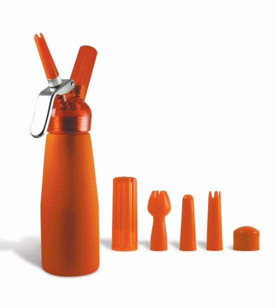 1/2 LITRE BEST WHIP CREAM DISPENSER WITH PLASTIC HEAD RED 811490700246