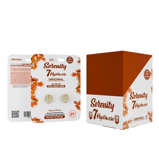 SERENITY 7-HYDROXIE 30MG CHEWABLE TABLETS (2CT/PACK)