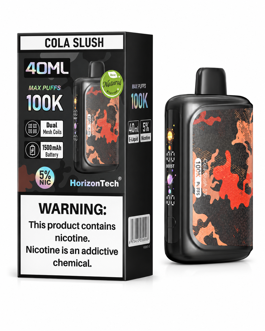 HORIZONTECH 100K PUFFS 5% DISPOSABLE (5CT DISPLAY)