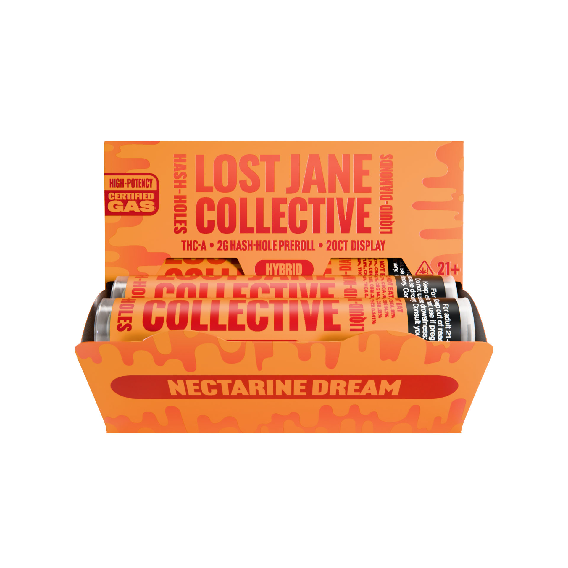 LOST JANE 2 GRAM THC-A HASH HOLE PRE ROLLS (20CT BOX)