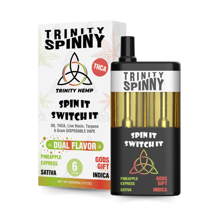 TRINITY SPINNY 6G THC-A D8 HHC DISPOSABLE DUAL FLAVOR
