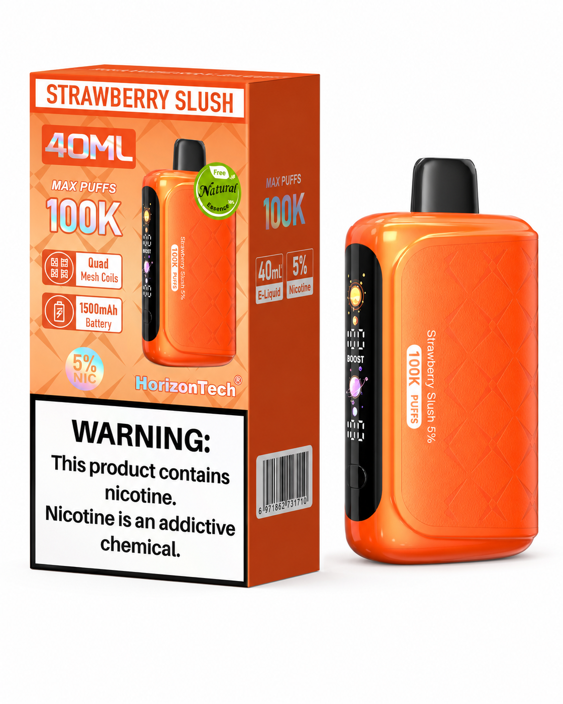 HORIZONTECH 100K PUFFS 5% DISPOSABLE (5CT DISPLAY)