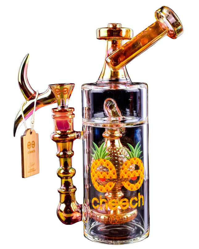CHEECH 10in "PINEAPPLE TWIST" WATERPIPE