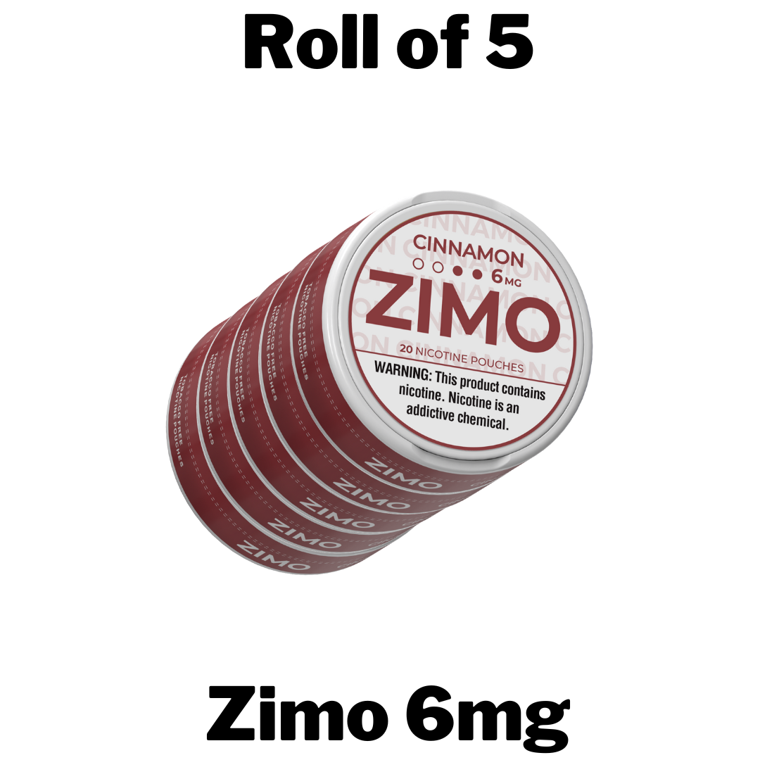 ZIMO 6MG NICOTINE POUCHES (PACK OF 5)