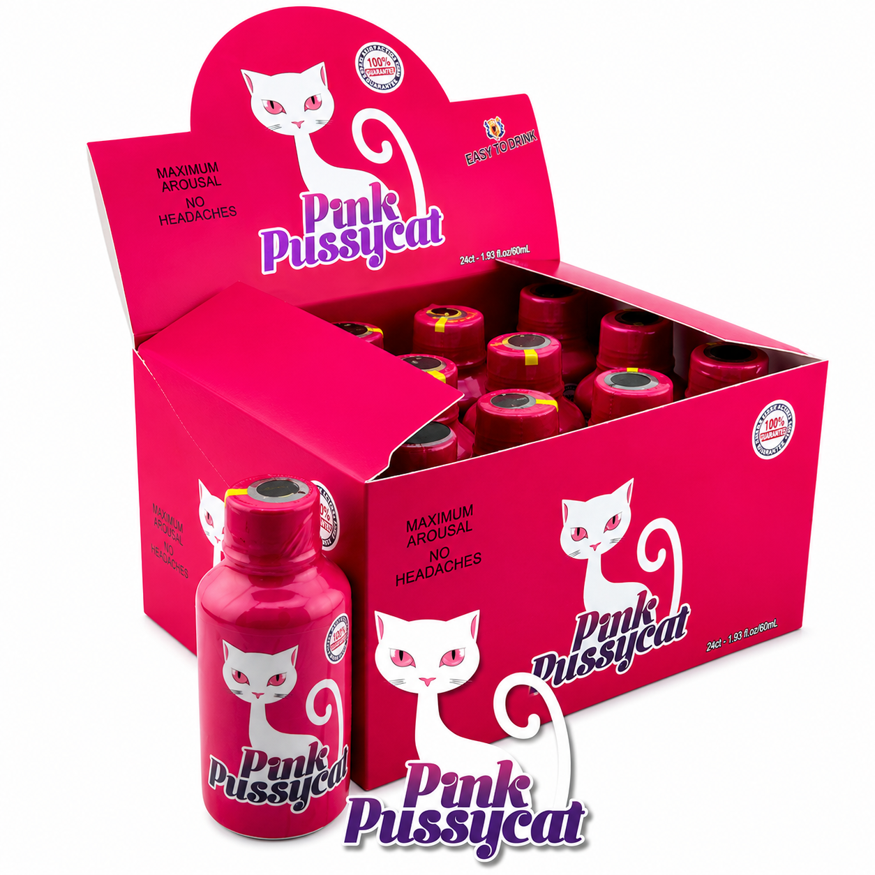PINK PUSSYCAT SENSUAL EHANCEMENT SHOTS (12CT BOX)
