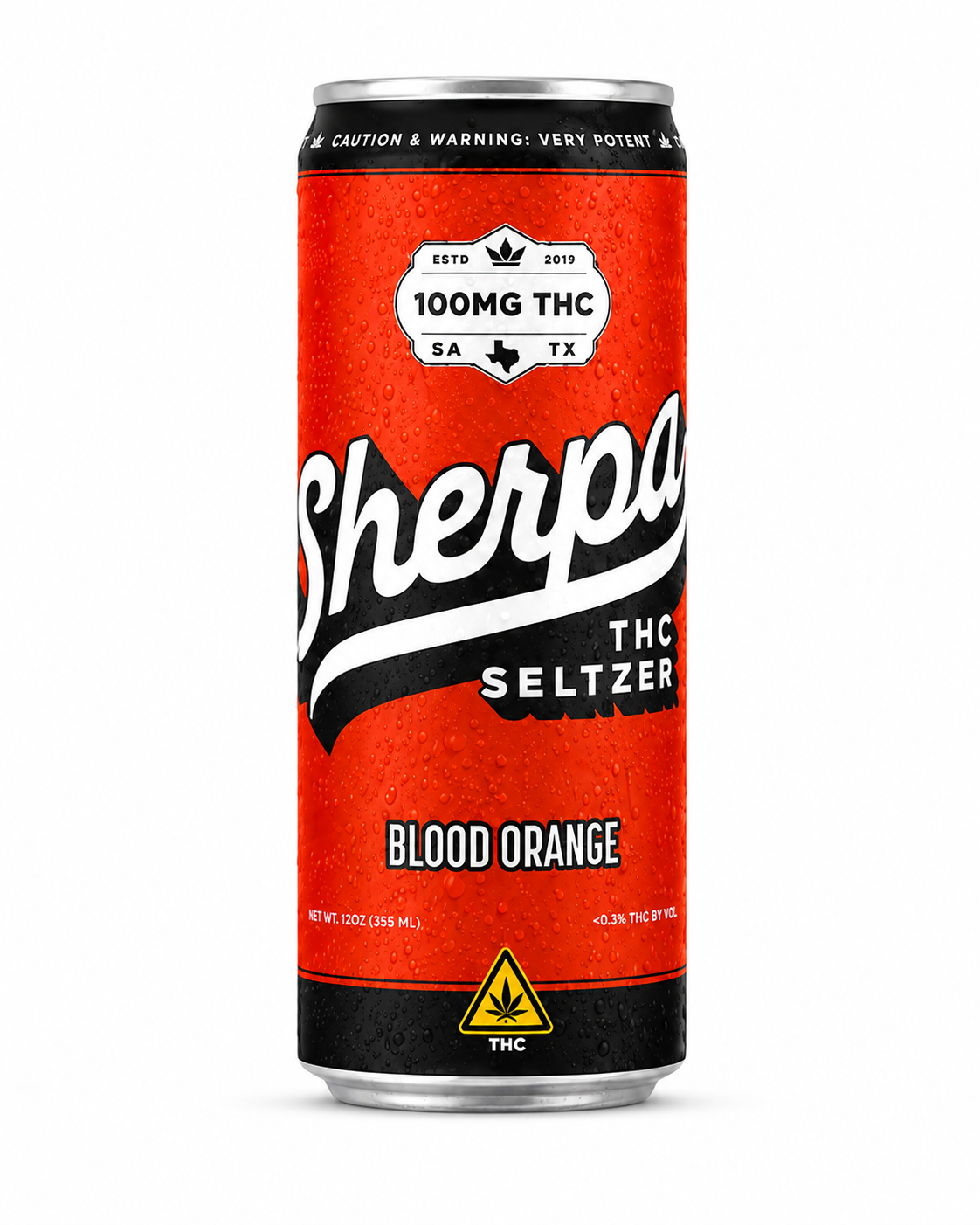 SHERPA 100MG THC SELTZER (4CT PACK)