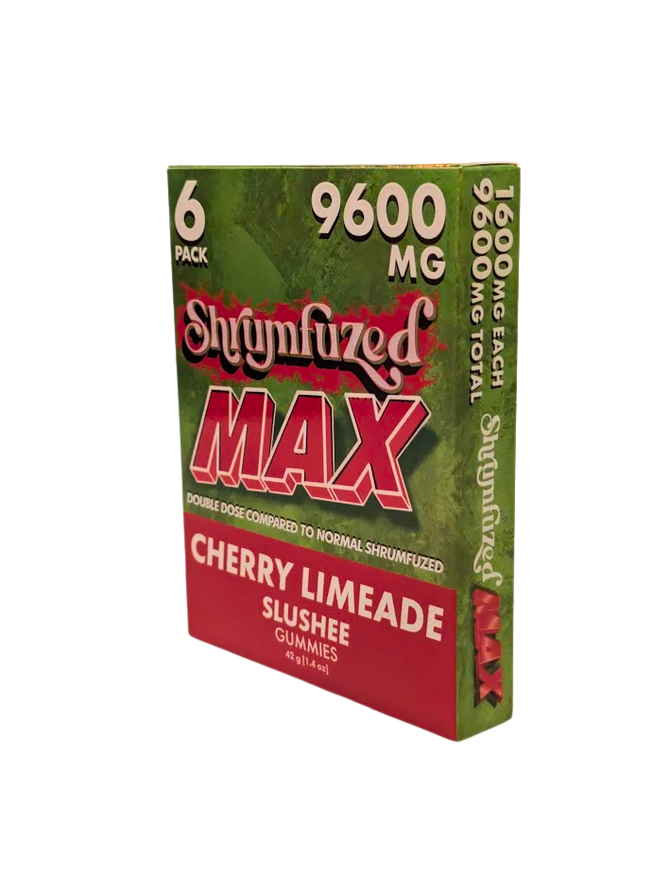 SHRUMFUZED MAX 9600MG DOUBLE DOSE MUSHROOM GUMMIES (6CT/PACK)