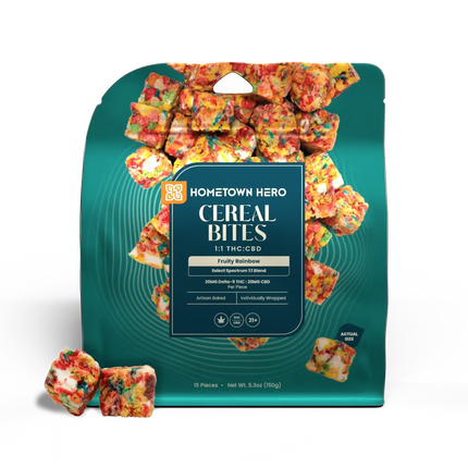 HOMETOWN HERO 20MG D9 CEREAL BITES (15CT/PACK)