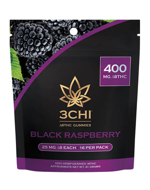 3CHI DELTA-8 THC GUMMIES 400MG PER PACK 25MG/GUMMY