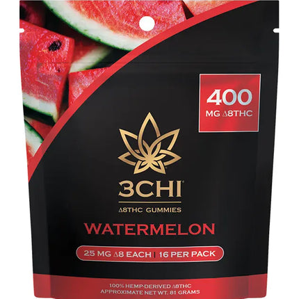 3CHI DELTA-8 THC GUMMIES 400MG PER PACK 25MG/GUMMY