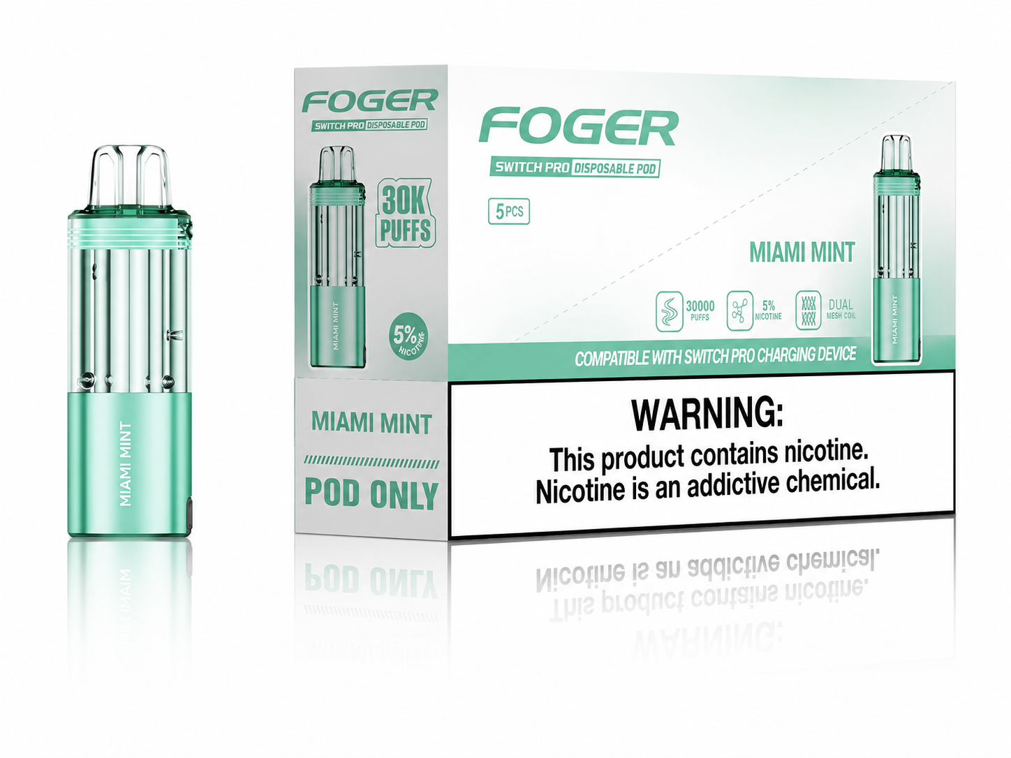 FOGR SWITCH PRO DISPOSABLE POD 30K PUFFS (5CT DISPLAY)