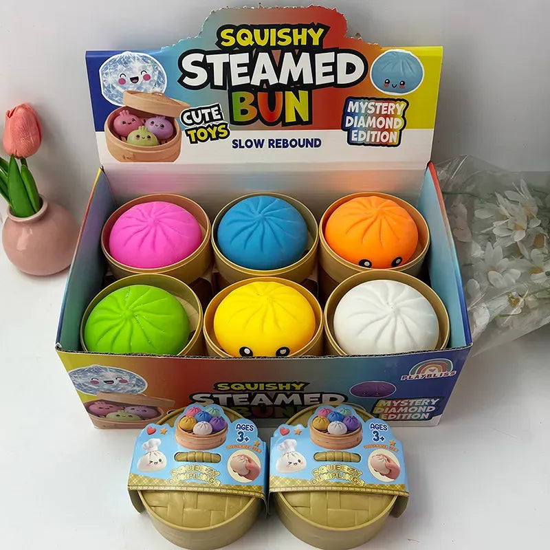 MYSTERY STEAM BUN W/ ORBS SQUISHY | LARGE