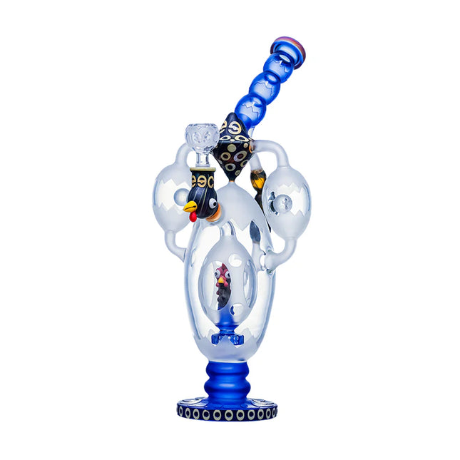 CHEECH 14.5in "ROOSTER IN A EGG" DESIGN WATER PIPE
