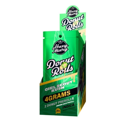 HAZY MARY 2 GRAM THC-A DONUT ROLLS (2CT/PK, 4G/PK)