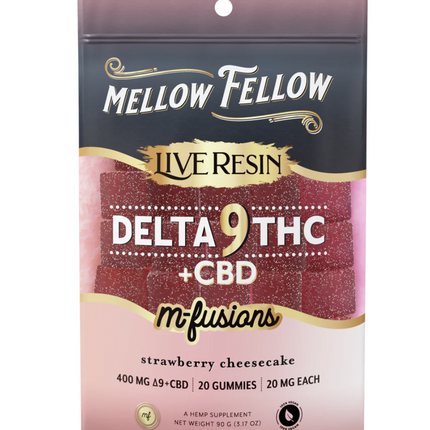 MELLOW FELLOW M-FUSION 20MG D9 LIVE RESIN GUMMIES (20CT BAG)