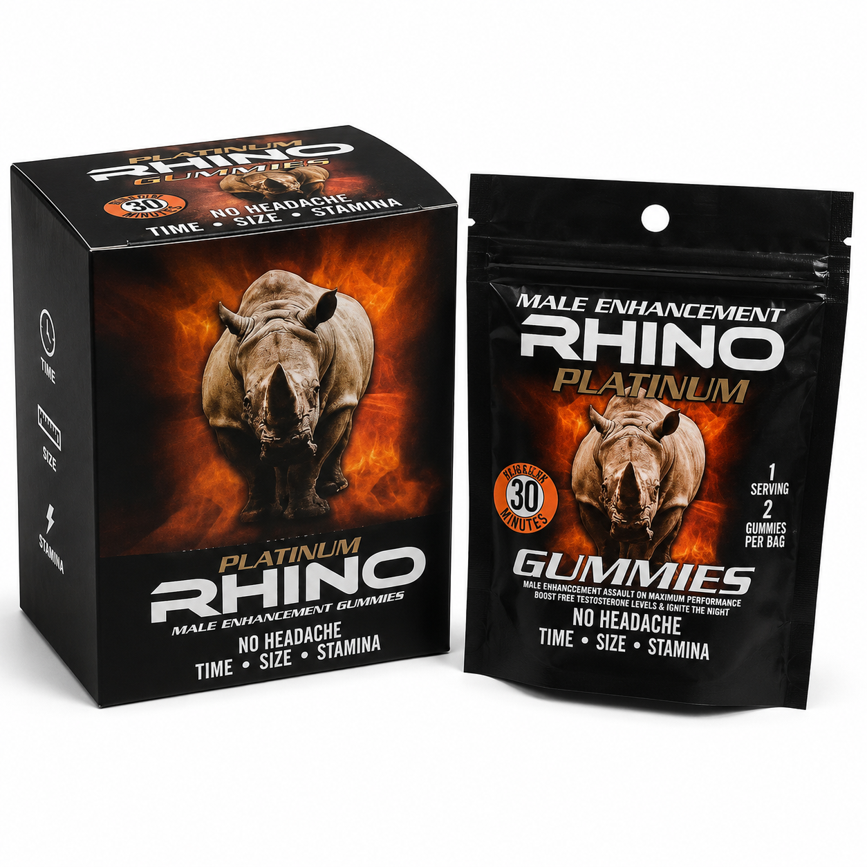 RHINO PLATINUM ENHANCEMENT GUMMIES (24CT BOX)