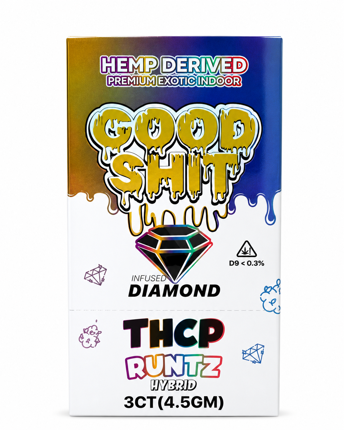 GOOD SHIT THCP DIAMOND INFUSED PRE ROLLS PACK (1.5G x 3CT)