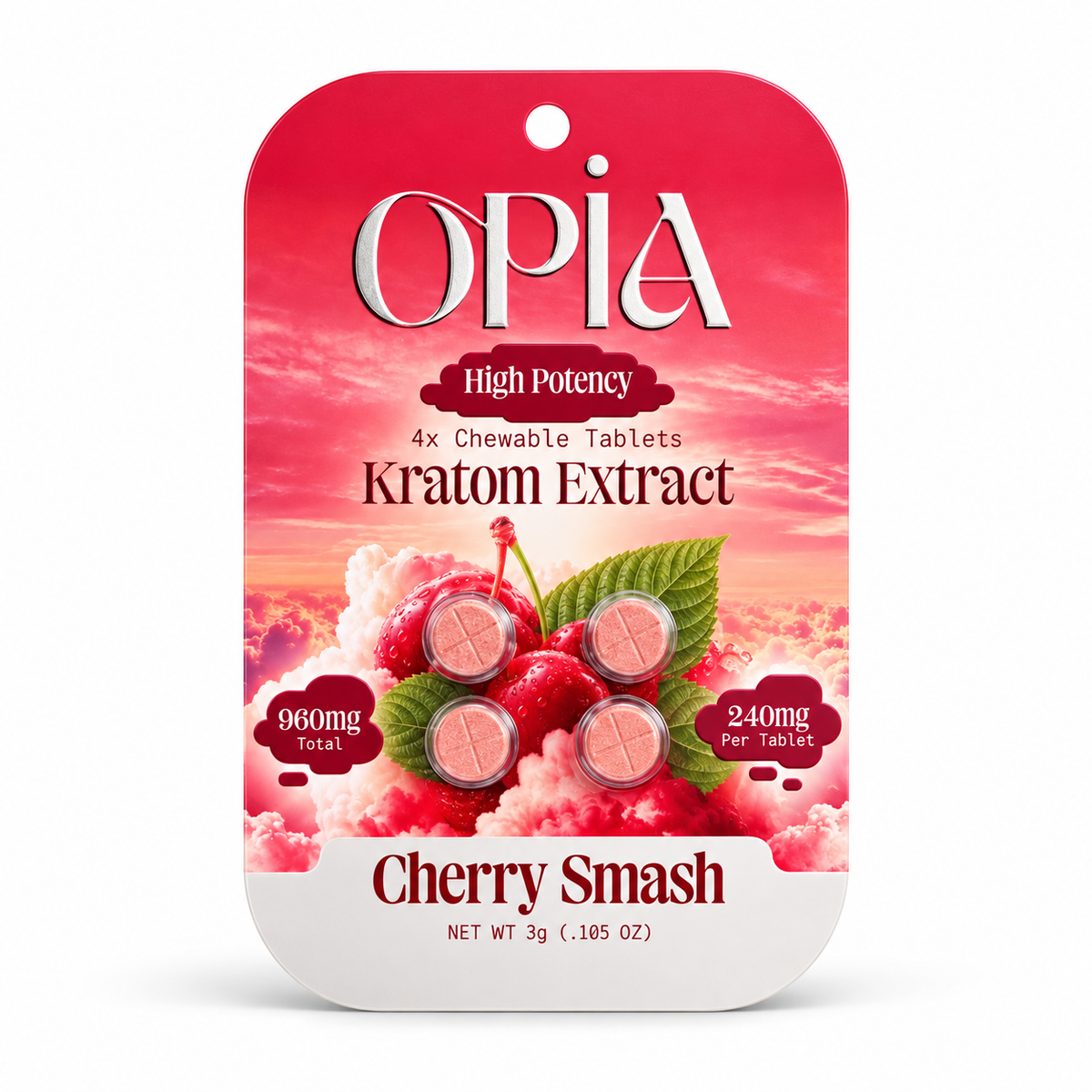 OPIA HIGH POTENCY KRATOM EXTRACCT 240MG PRE TAB (4CT PACK)