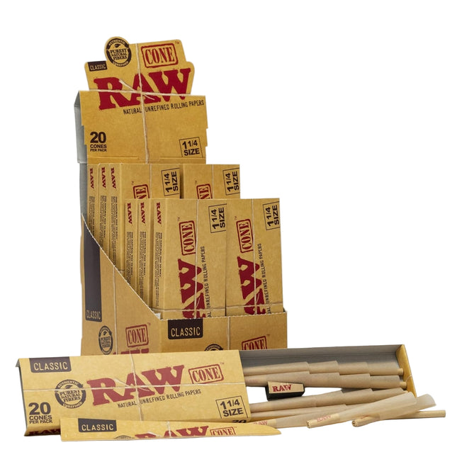 RAW 1 1/4 CLASSIC CONE 20CT Default Title 