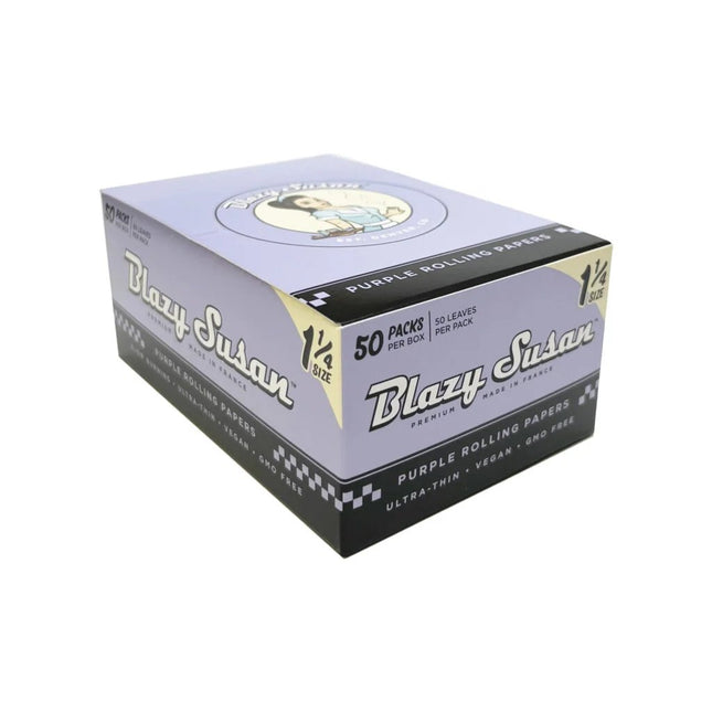 BLAZY SUSAN PURPLE ROLLING PAPERS 1 1/4 Default Title 051497315511