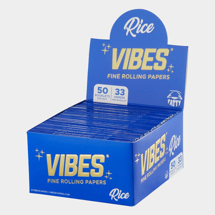 VIBES 1 1/4 ROLLING PAPERS 50 PER BOOKLET RICE 814725024780
