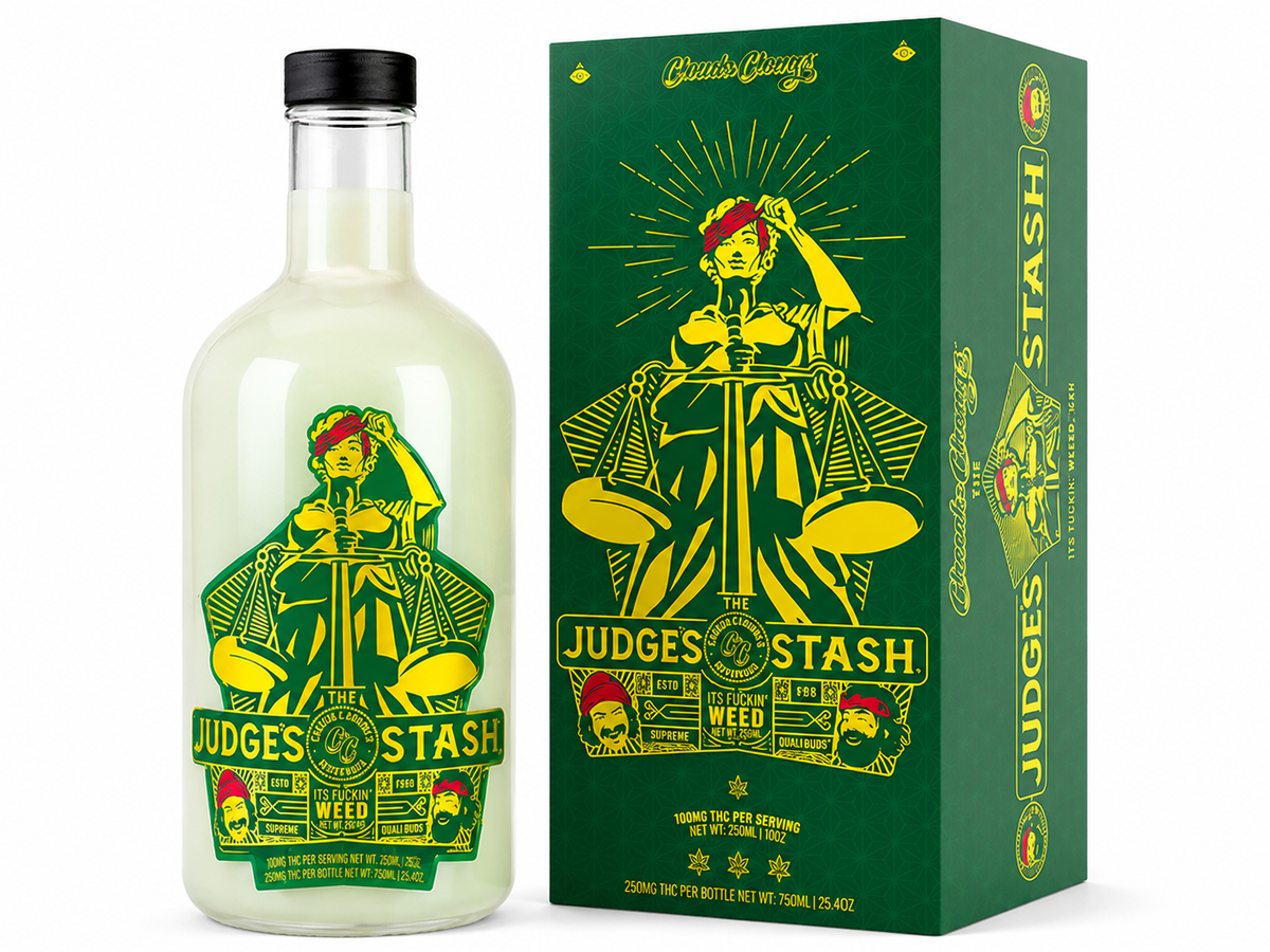CHEECH N CHONG THE JUDGES STASH 250MG THC 750ML BOTTLE