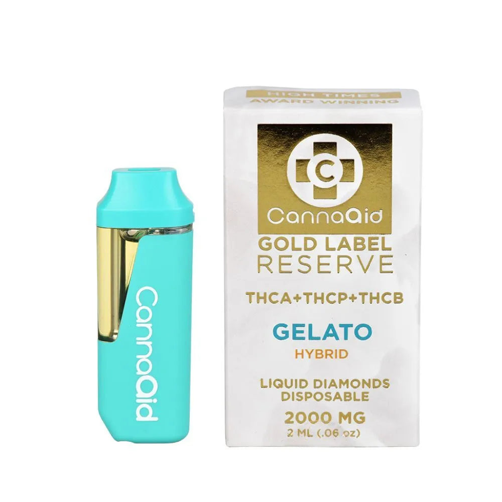 CANNA AID 2ML GOLD LABEL RESERVE (THC-A, THC-P, THC-B) LIQUID DIAMONDS DISPOSABLE