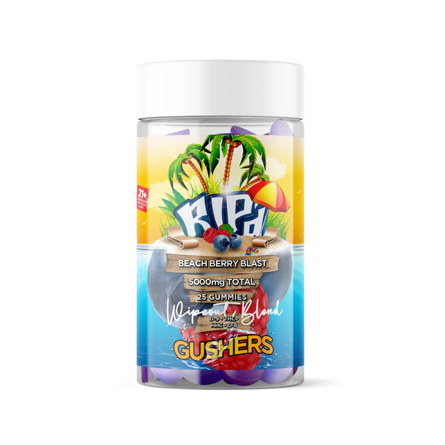 RIP'D GUSHERS GUMMIES WIPEOUT BLEND (DELTA-9 + THC-A + HHC + DELTA-8) 200MG/GUMMY 10CT/PACK