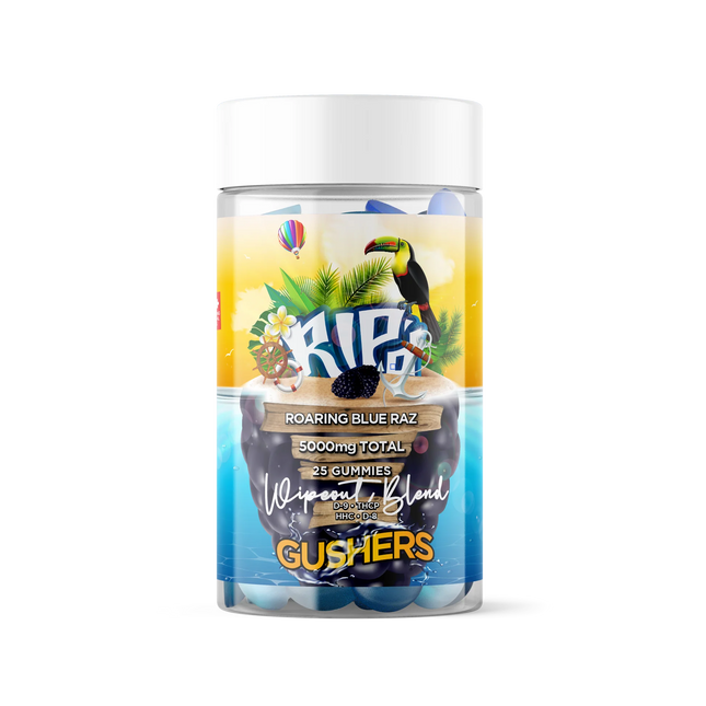 RIP'D GUSHERS GUMMIES WIPEOUT BLEND (DELTA-9 + THC-A + HHC + DELTA-8) 200MG/GUMMY 10CT/PACK