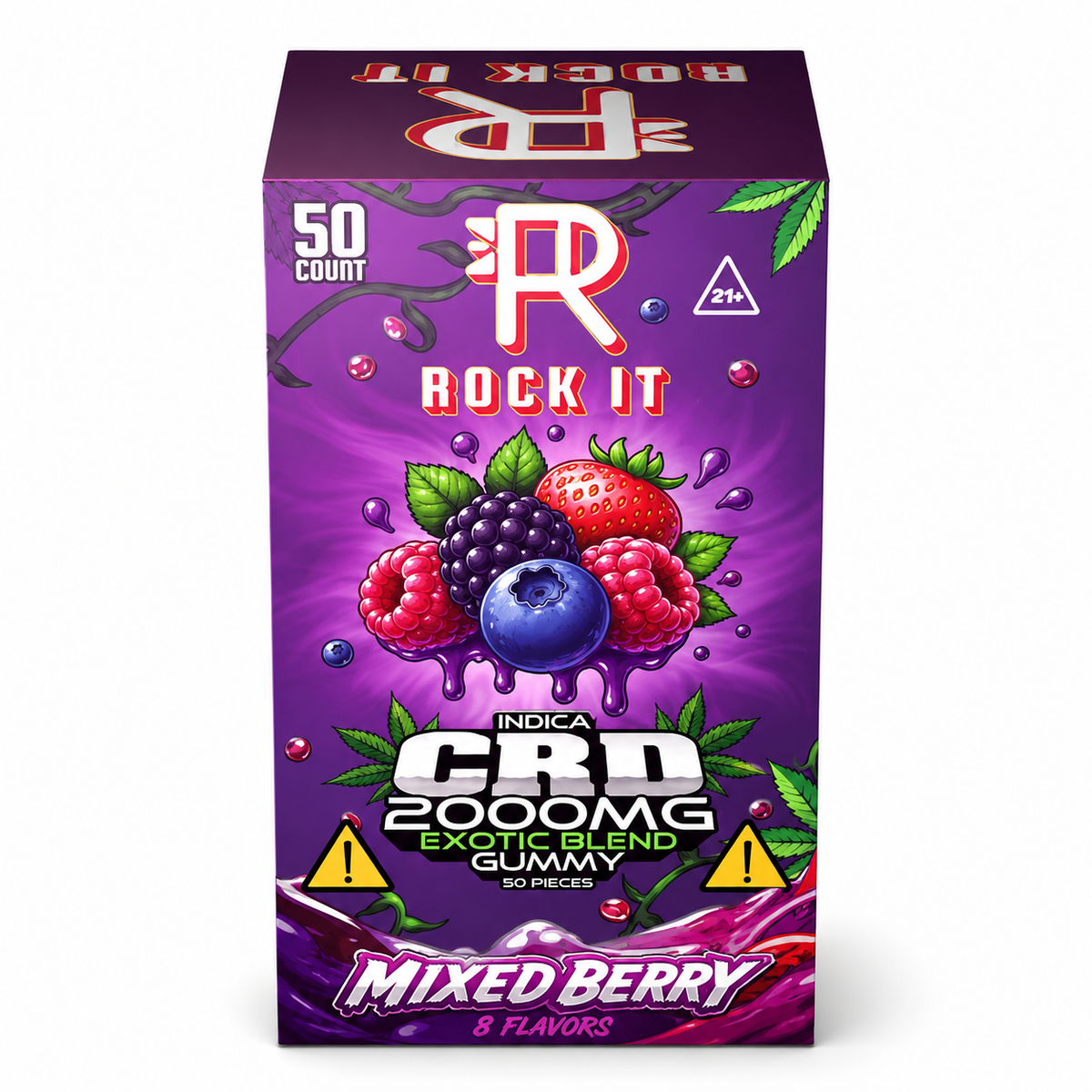 ROCK IT 2000MG CRD EXOTIC BLEND GUMMIES (50CT BOX)