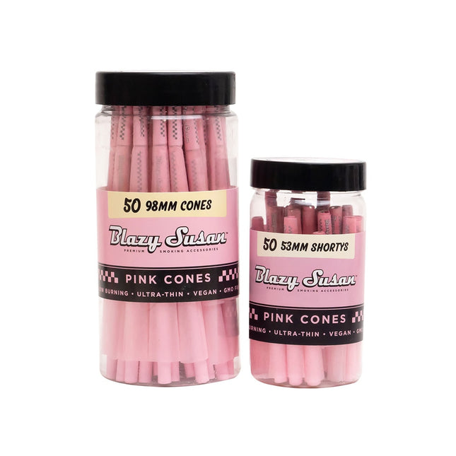 BLAZY SUSAN PINK JAR SHORTYS 53MM 50CT CONES