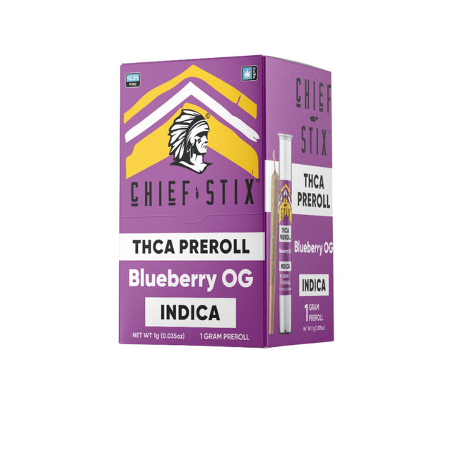 CHIEF STIX 1G THCA PRE-ROLLS (50CT DISPLAY)